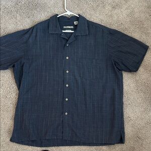 Men's Navy Blue Short Sleeve Shirt